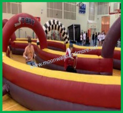 Inflatable Race Track with Giant Trikes
