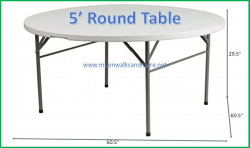 5' Round Table (60)
