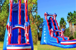 19 Ft Old Glory Water Slide