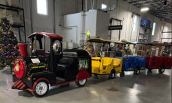 Electric Powered Trackless Train